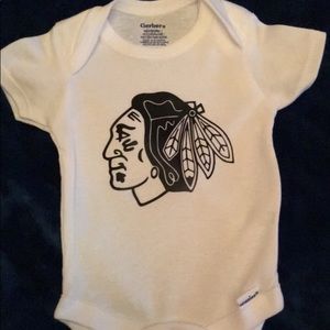 Newborn NHL Chicago Blackhawks Unisex Baby Onesie